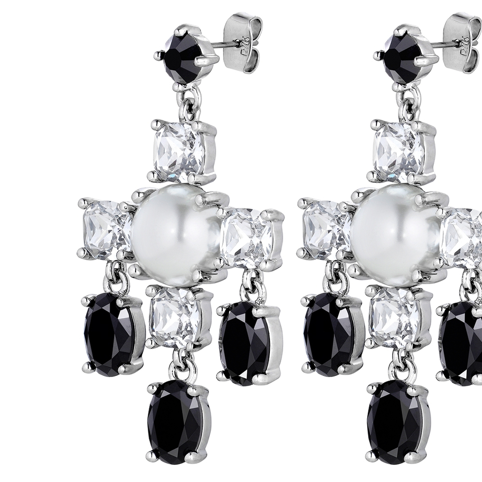 Серьги Dyrberg Kern LEONORA SS CRYSTAL / BLACK 430074