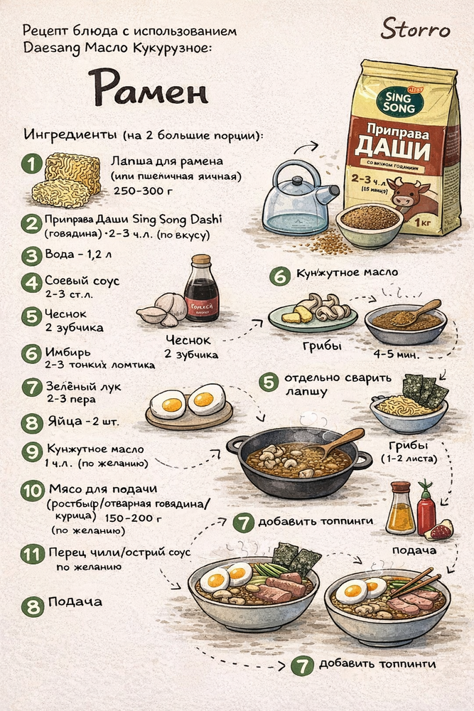 Приправа Даши Sing Song Dashi со вкусом говядины 100 г x 4 шт