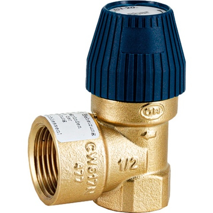 Предохр. клапан 1/2"х 3/4"ВВ STOUT 6 bar