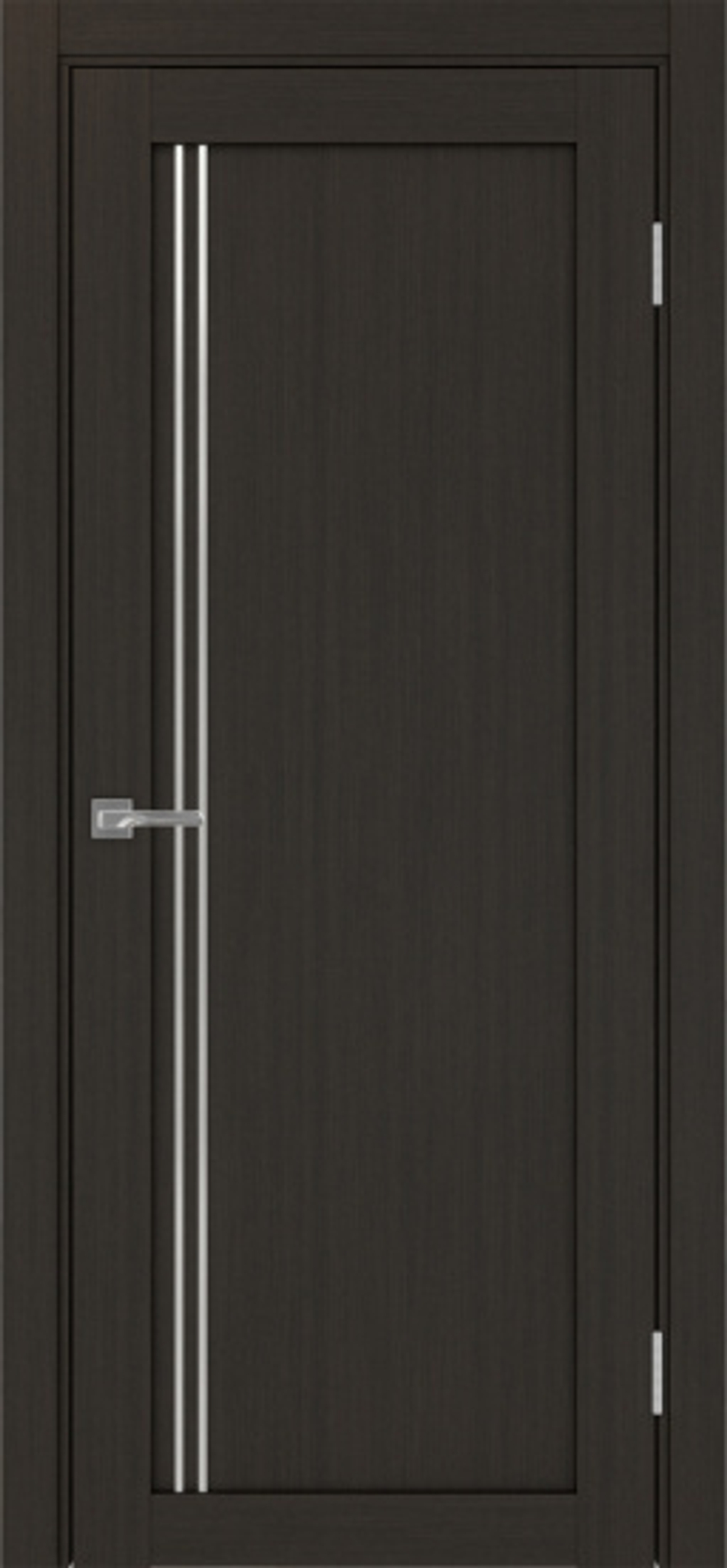 Межкомнатная дверь Optima Porte ТУРИН 566АППSC.111 Молдинг AL мат.хром