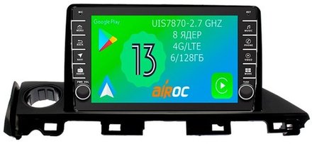 Магнитола для Mazda 6 2015-2018 - Airoc AB-2435 (кнопки и крутилки), Android 13, TS20, 6/128Гб, SIM-слот, CarPlay