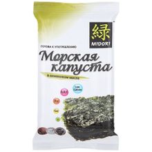 Чипсы MIDORI Морская капуста в оливковом масле 5г