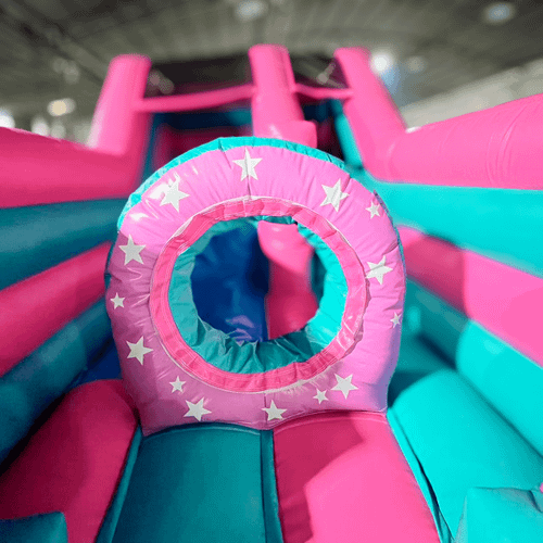 Коммерческий надувной батут «Бирюзовая долина»,  5*2,5*3 м