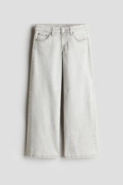 H&M Джинсы Wide Leg Low, светло-серый