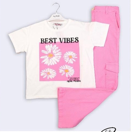 Летний костюм для девочки 2 в1 "Лучшие цветы"