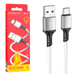Кабель USB - TypeC BOROFONE BX83 Silicone (белый) 1м