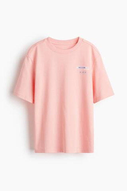 H&M Спортивная футболка с принтом DryMove, розовый