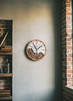 Настенные часы WOODandROOT Automaton Bite 1695 — авторская работа в стиле лофт, сочетание дерева, металла и викторианской механики