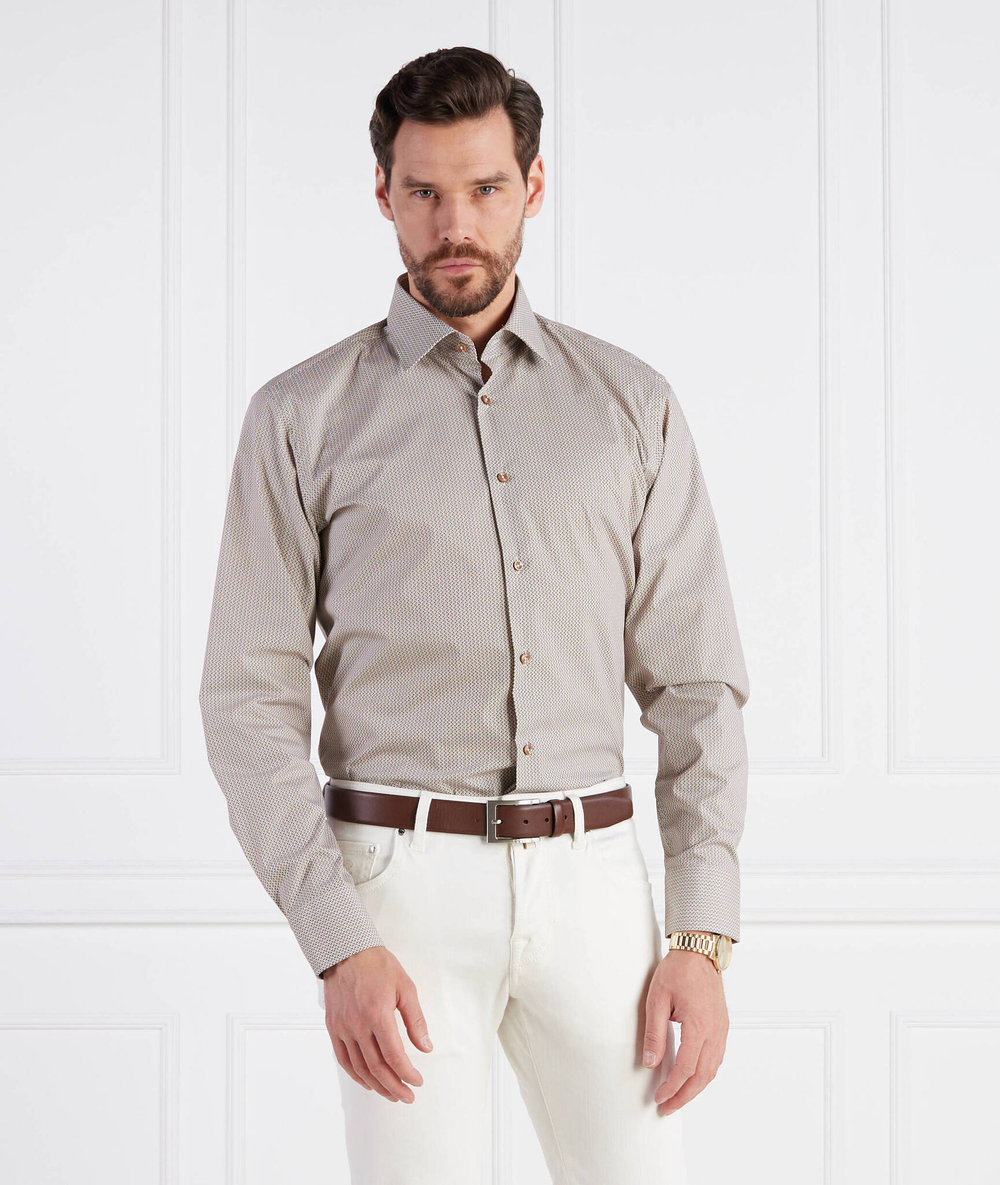 Рубашка H JOE kent C1-214 BOSS BLACK - коричневый(50496186)