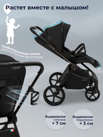 Детская коляска 3 в 1 Sweet Baby SBL Elegante Therma 427643 Black