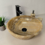 Раковина из оникса Bowl Sunset BO-66083 40*40*15 из натурального камня