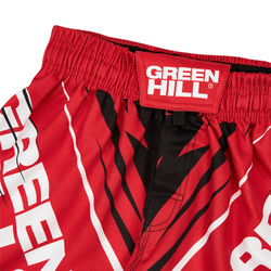 MMI-4022w Шорты MMA SHORT IMMAF approved женские черно-красные