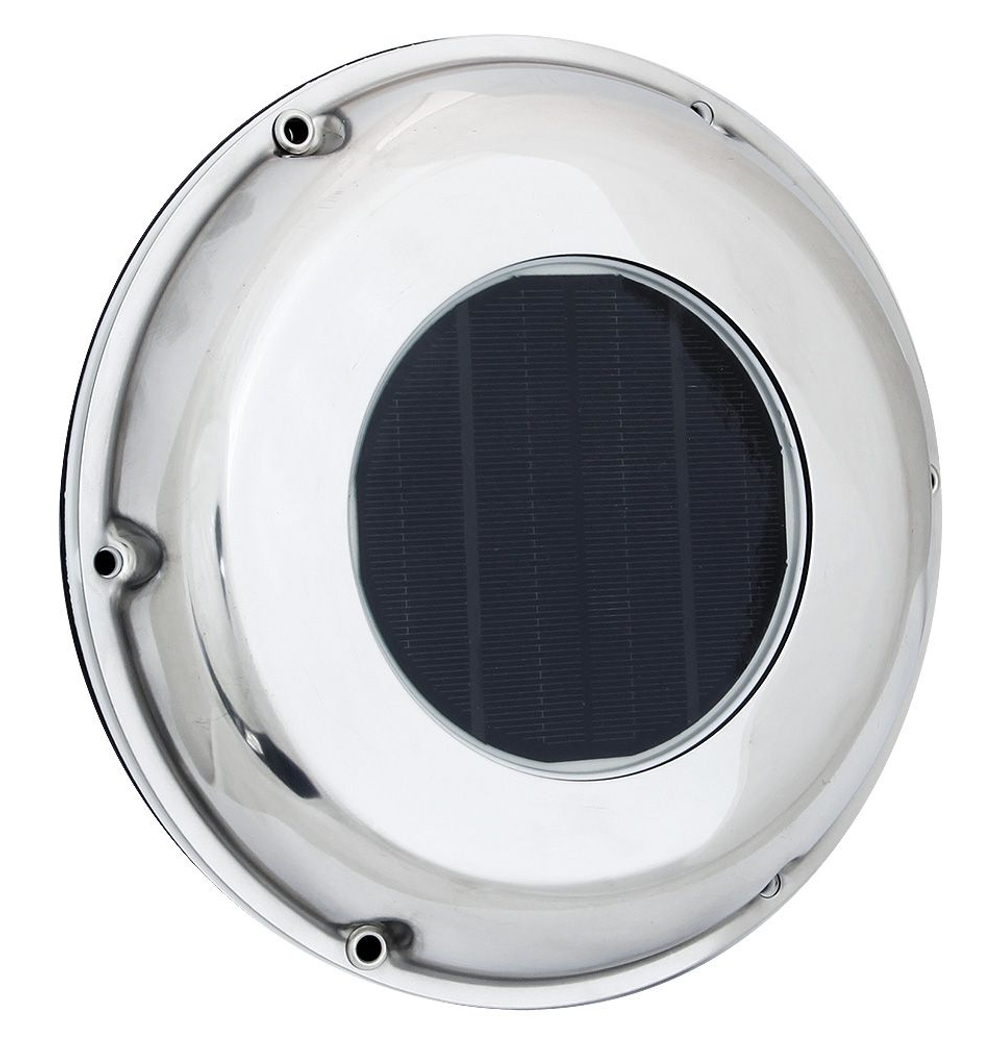 Вентилятор на солнечный батареях, низкопрофильный корпус из нержавеющей стали (10247849)