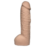 Телесная насадка-фаллоимитатор 30,5см с мошонкой для страпон-систем Doc Johnson Vac-U-Lock Ultraskyn Hung Vanilla 1015-36-BX