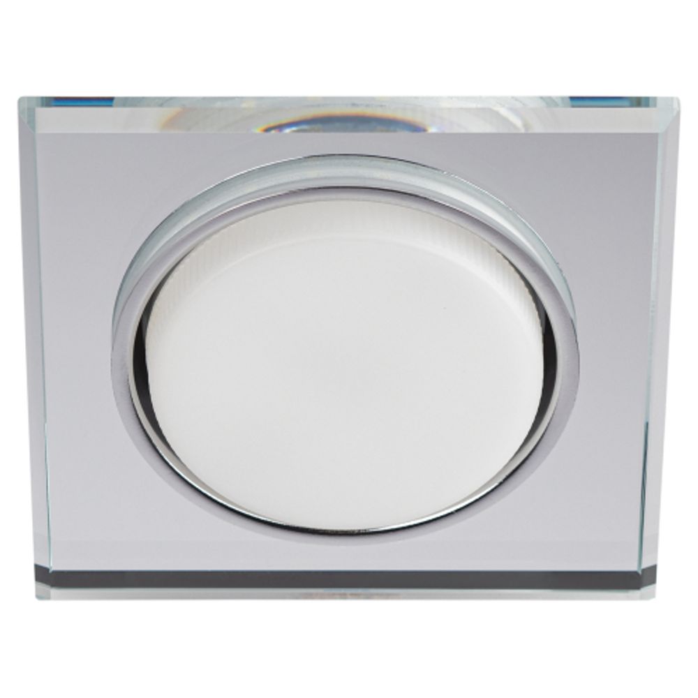 Светильник встраиваемый cо светодиодной подсветкой ЭРА DK LD50 MR под лампу GX53 зеркальный | Встраиваемые LED светильники