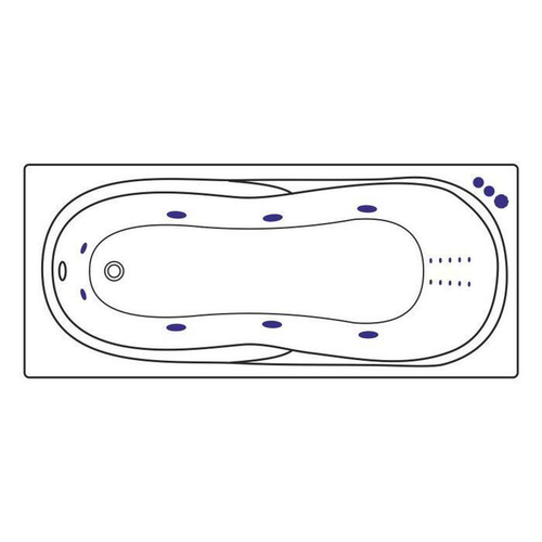 Акриловая ванна 170х75 см Excellent Sekwana WAEX.SEK17.SMARTNANO.GL белая