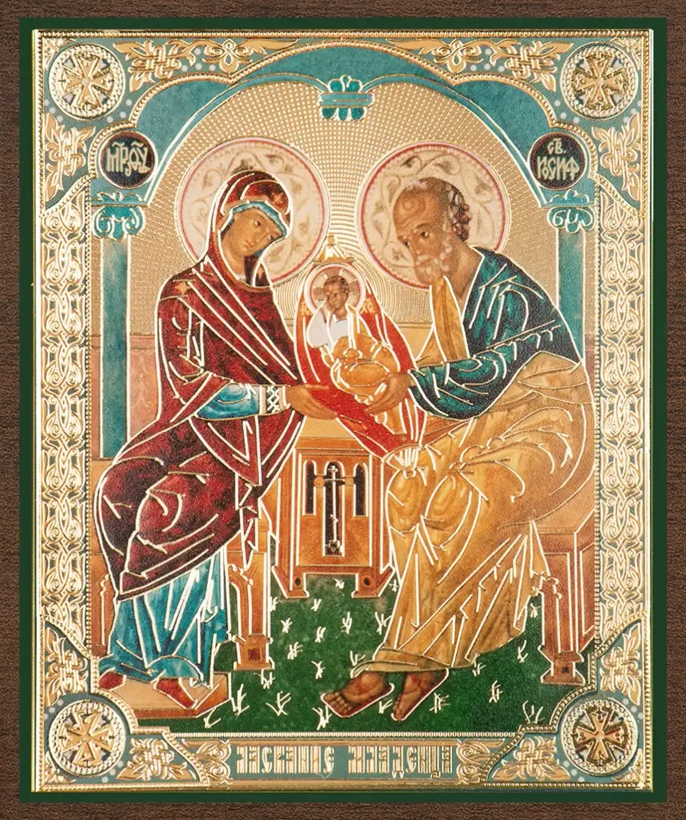 Икона БМ "Ласкание младенца" 10х12 на МДФ-6