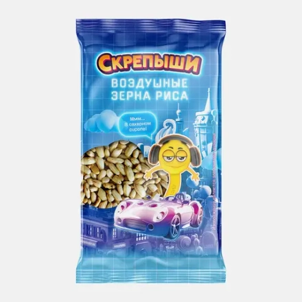 Воздушный рис Скрепыши в сахарном сиропе 30г