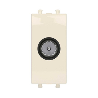 Розетка TV оконечная модульная, "Avanti", "Ванильная дымка", 1 модуль