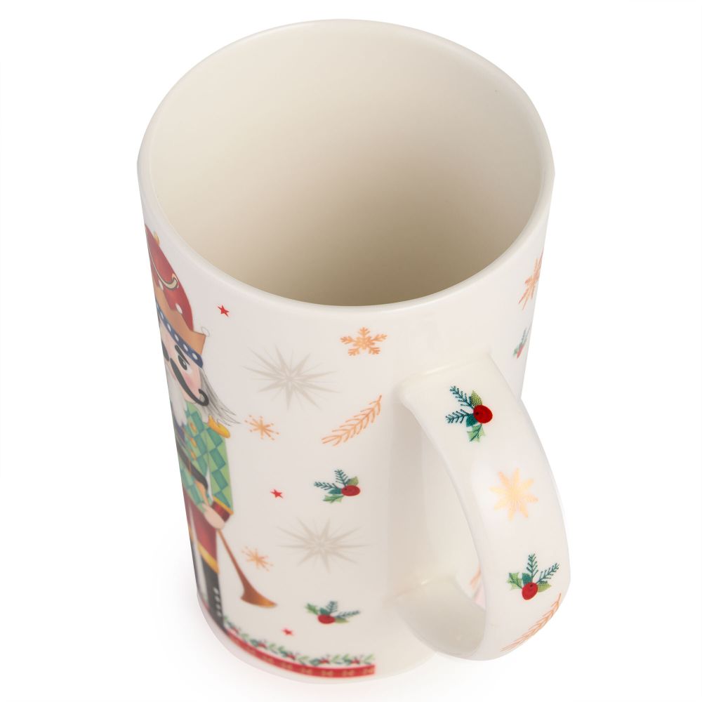 НАБОР ПОДАРОЧНЫЙ LEFARD "ЩЕЛКУНЧИК" (КРУЖКА 385 МЛ В КОМПЛЕКТЕ С ЁЛОЧНОЙ ИГРУШКОЙ)