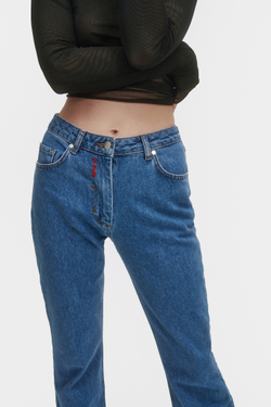 Джинсы женские bootcut синие Woman Jeans Bootcut Dark blue