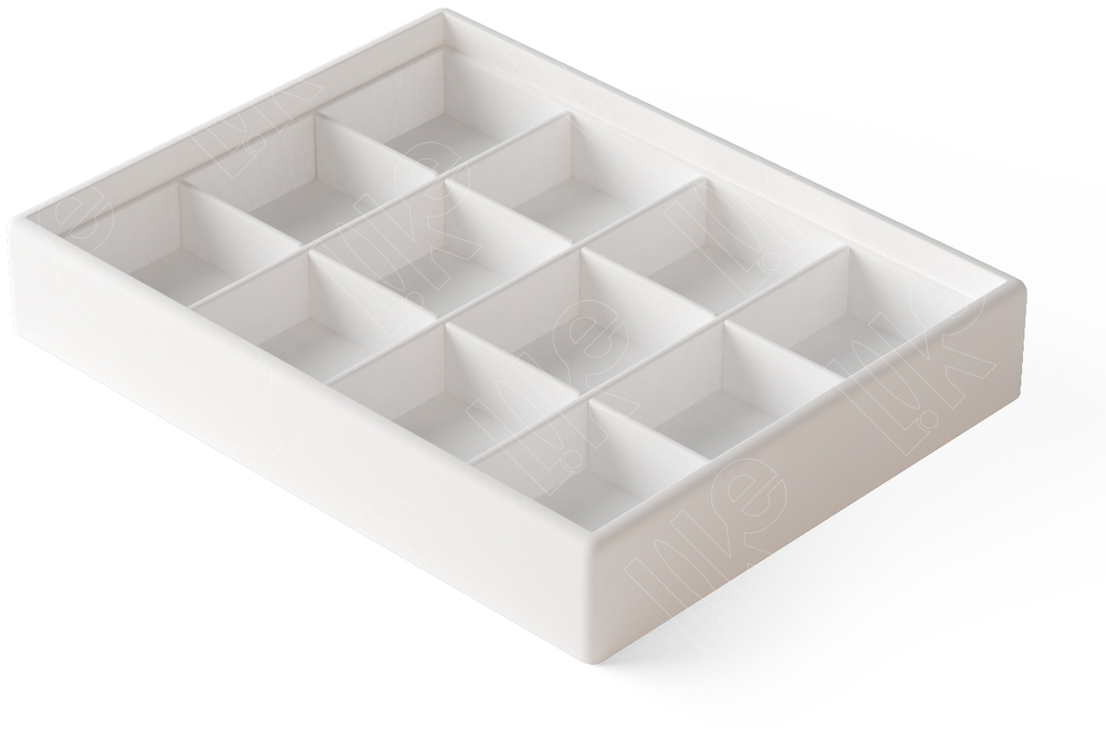 Планшет Альфа/3 серия/округлые края/12 ячеек 03 (48х48 мм.)