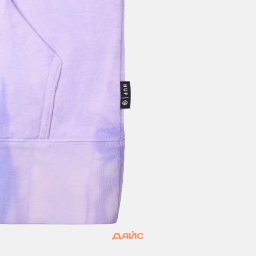 Толстовка мужская HUF Relax Tiedye  артикул:PF00345-VIOLT - купить в магазине Дайс