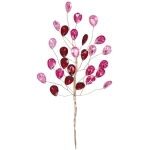 Ветка декоративная «Сказочные переливы» 23 см, Розовый/Рубин
