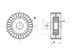 Ролик натяжной приводного ремня UNIO TNS-10027