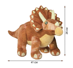 Детская мягкая игрушка All About Nature динозавр Трицератопс