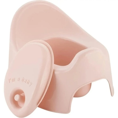 Горшок детский Lalababy Follow Me с крышкой розовый зефир