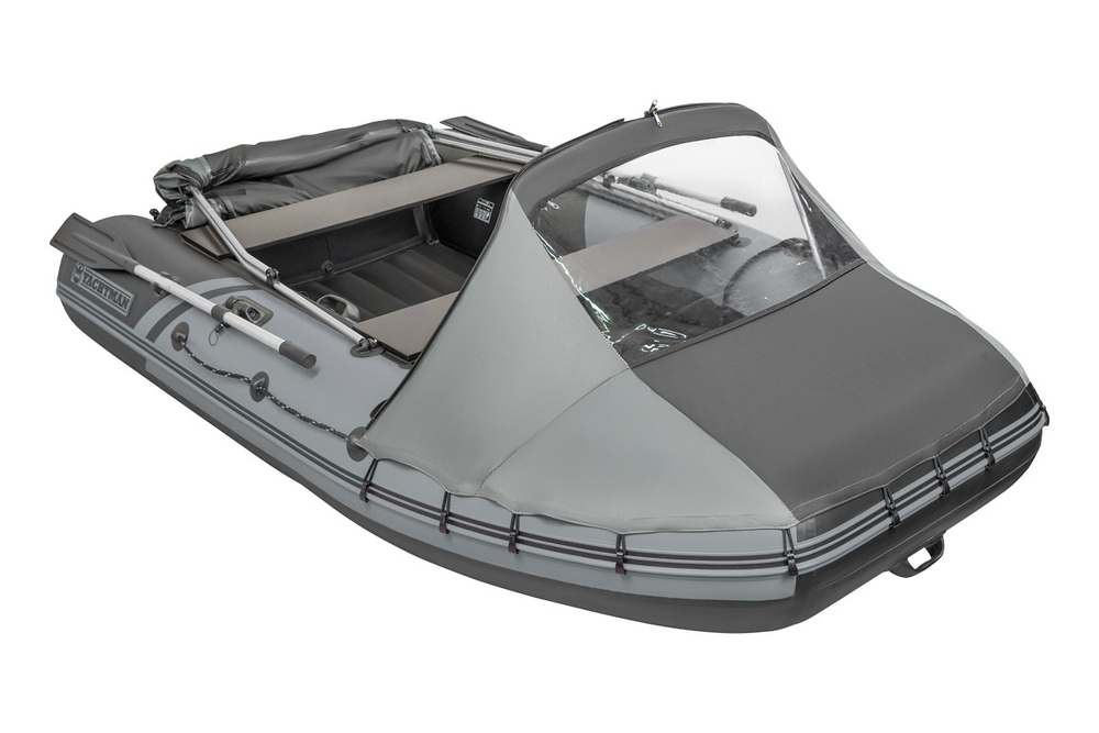 Тент трансформер КОМБИ Yachtman 300 НДНД (графит/черный)