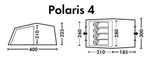 Большая палатка для отдыха на природе FHM Polaris 4