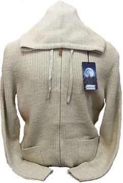 KING WOOL (Турция) из шерсти и кашемира на полном замке с капюшоном "СТАЛКЕР" Размеры (48-54)