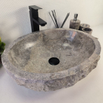 Раковина из мрамора Erozy Grey EM-64749 51*41*15 0188