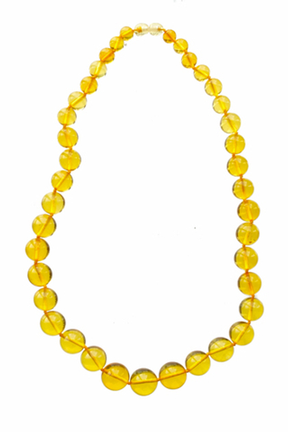 бусы янтарные шары прозрачные