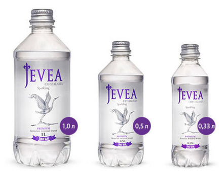 Вода Jevea Crystalnaya Sparkling, 0.33 л