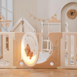 Манеж UNIX Kids DeLuxe House&Storage Camel 180 x 200 см с игровыми аксессуарами