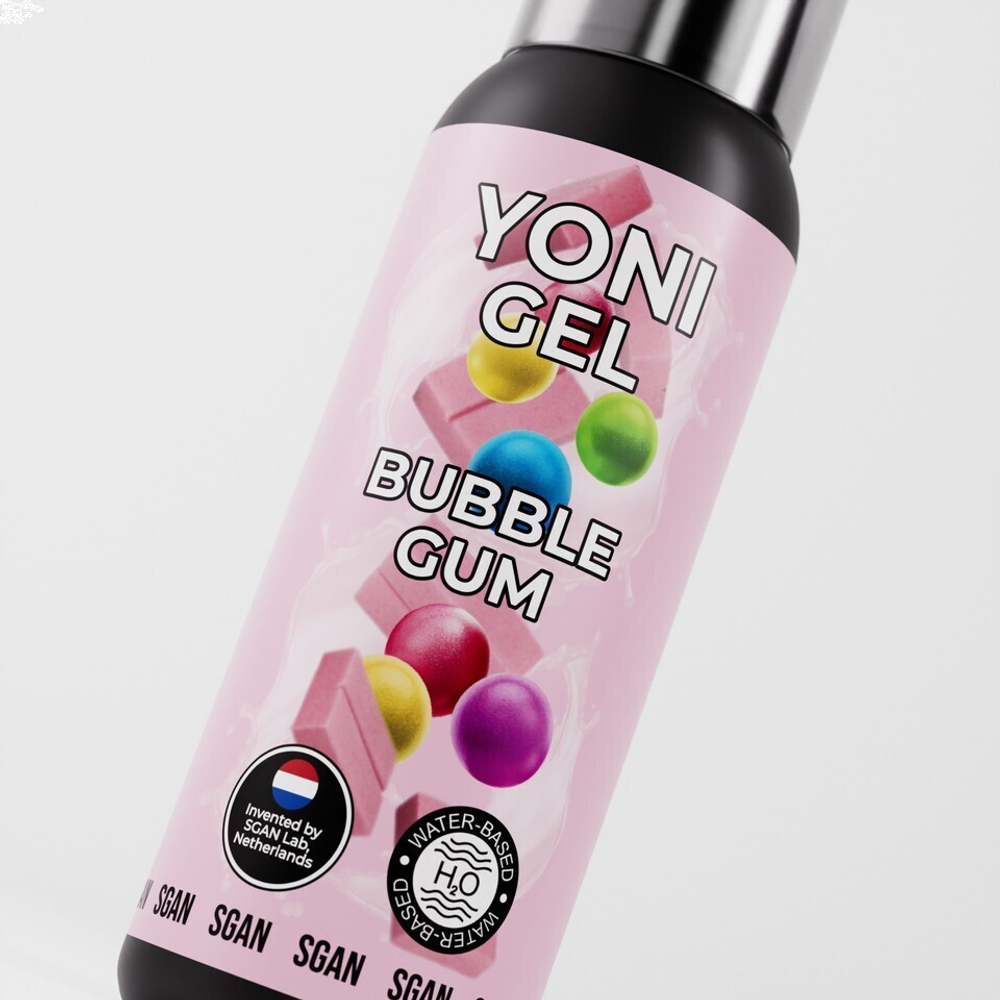 Лубрикант для орального секса SGAN YONI GEL со вкусом Бабл Гам, 100 мл