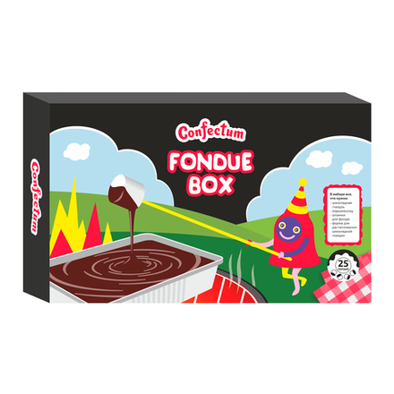 Набор для фондю "Confectum Fondue Box", 200гр х 9шт