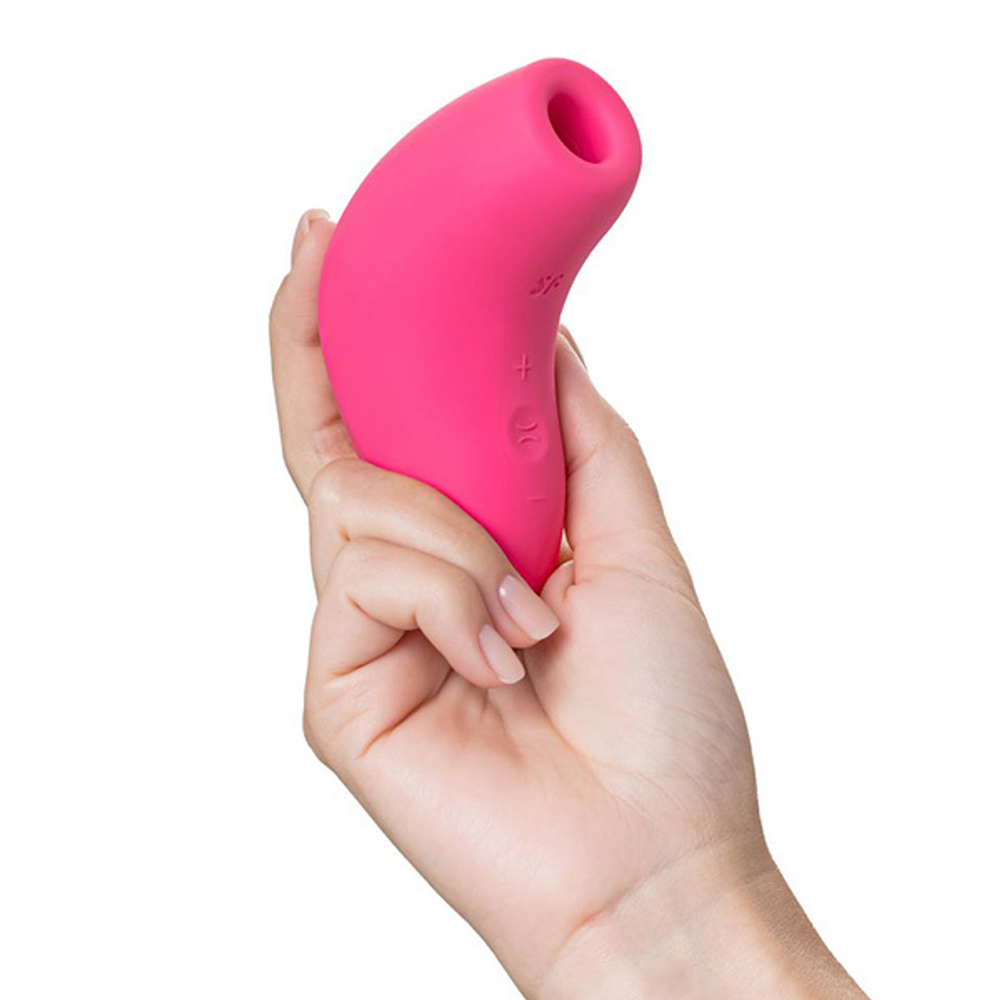 Розовый вакуум-волновой бесконтактный стимулятор клитора 11,6см Satisfyer Magnetic Deep Pulse