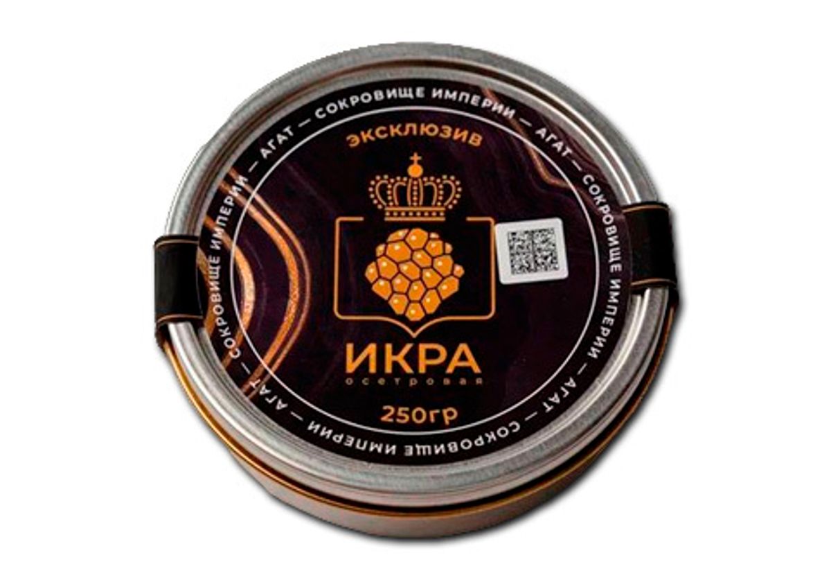 Икра черная Русского осетра "CAVIAR", 250г