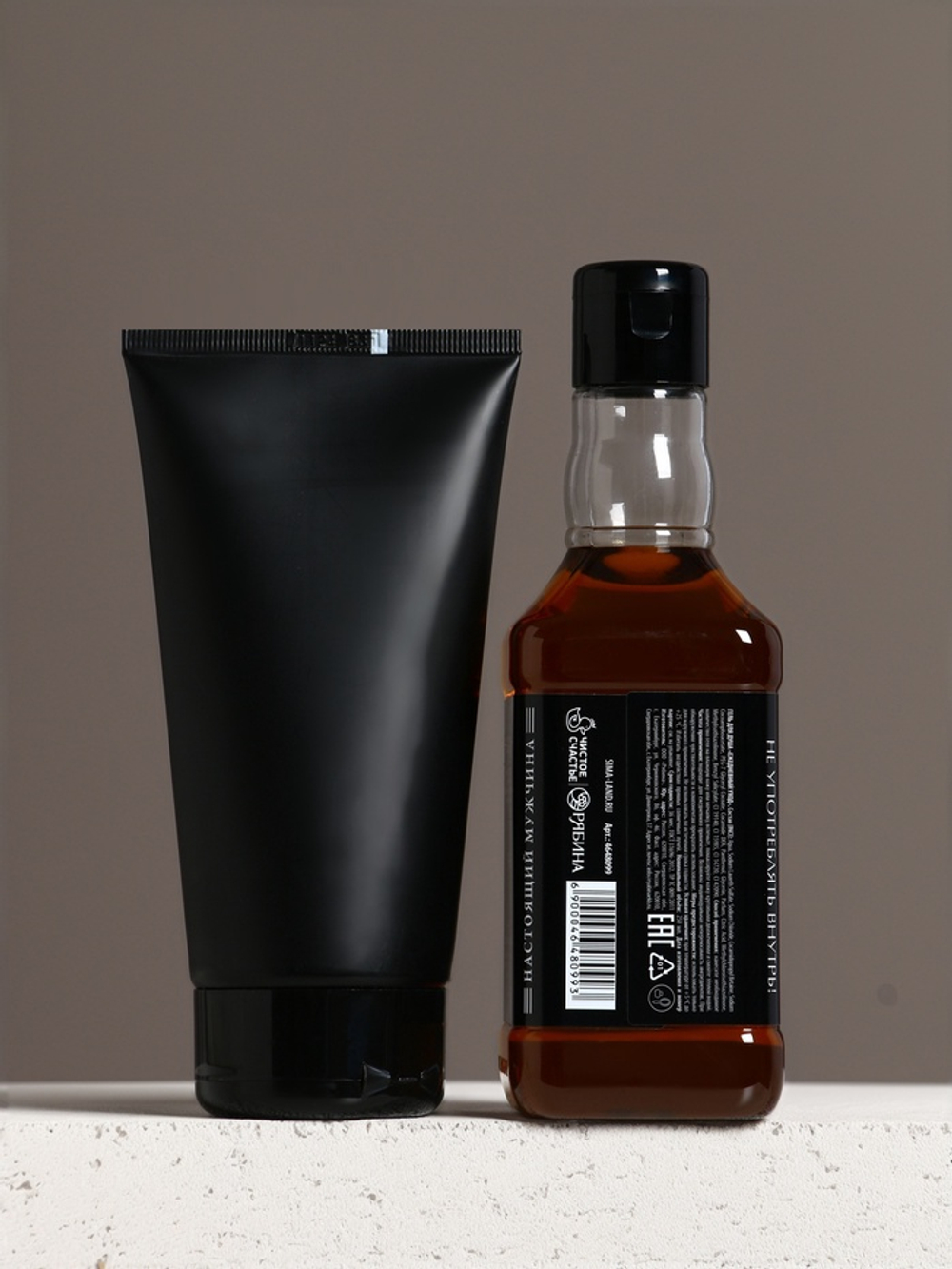 Подарочный набор «Крутой мужик»: гель для душа виски 250 мл и гель для бритья 110 мл, Чистое счастье