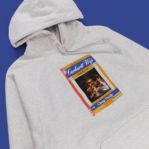 Толстовка мужская Carhartt WIP Cheap Thrills Hooded артикул:I032864_grey - купить в магазине Дайс