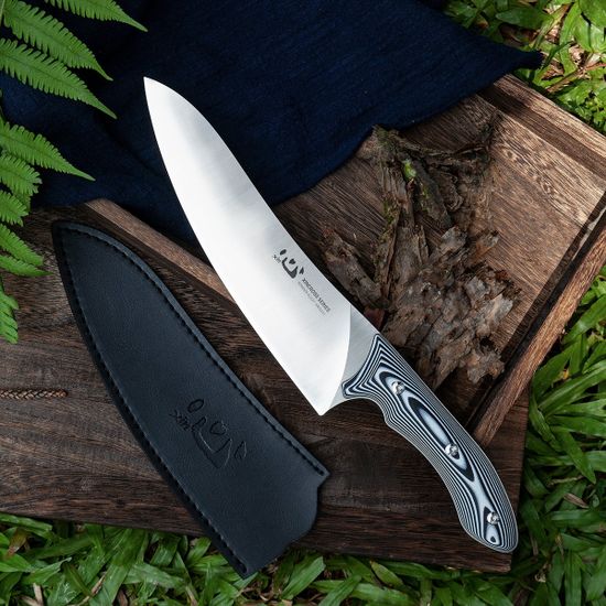 XIN CUTLERY XC110 Tactical Chef - нож кух., рук. черно-белый G10, клинок из спец.порошковой легир.стали,HRC62±1