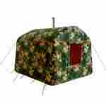 Баня пневмокаркасная 2,4×2,4×2,2 м, из ПВХ, камуфляж