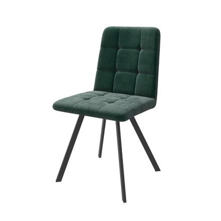 Стул ROMMY, ЧЕРНЫЙ/GREEN LUX b10