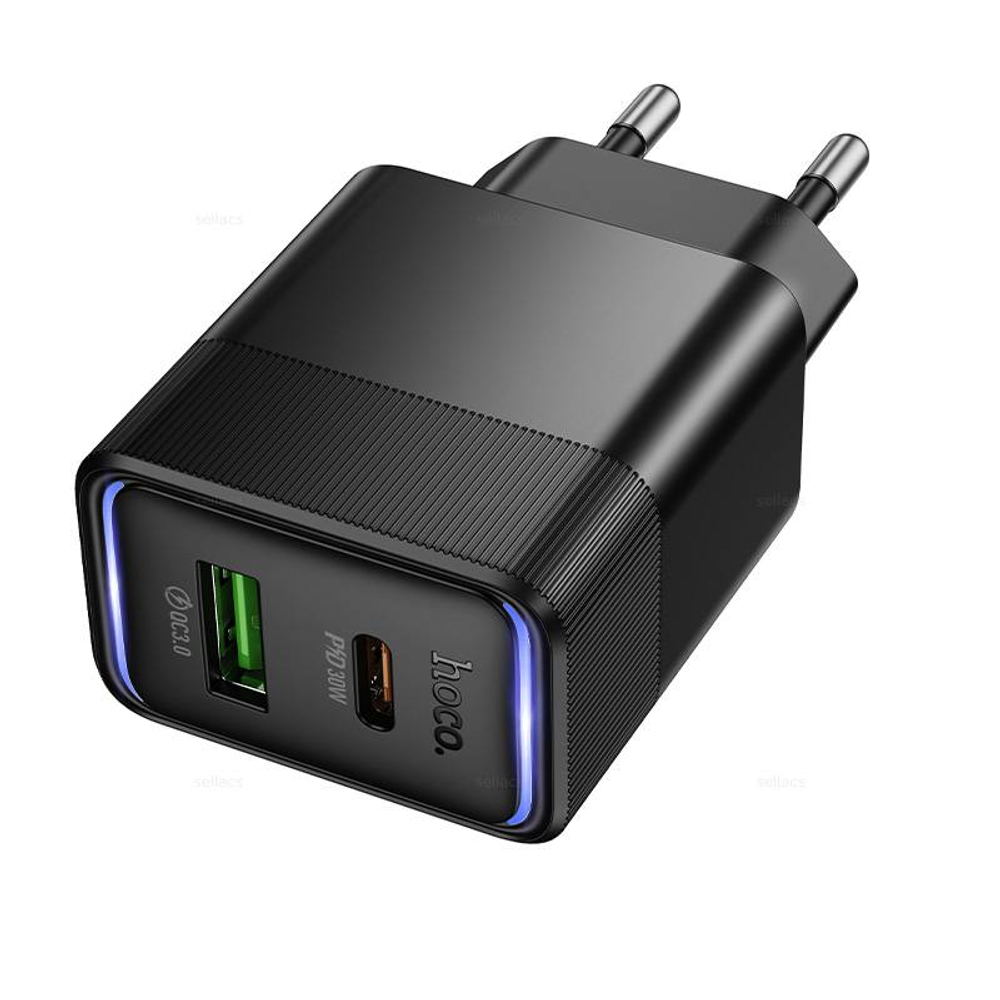 Зарядное устройство Hoco PD30W+QC3.0 CS112A (black)