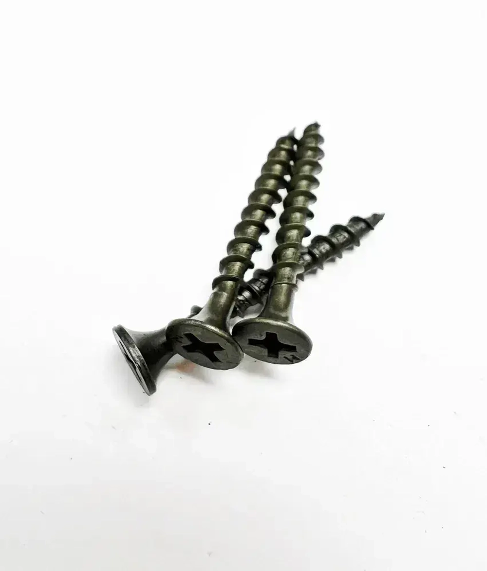 Саморезы по дереву 3.5х35 мм, черные фосфатированные, 1кг