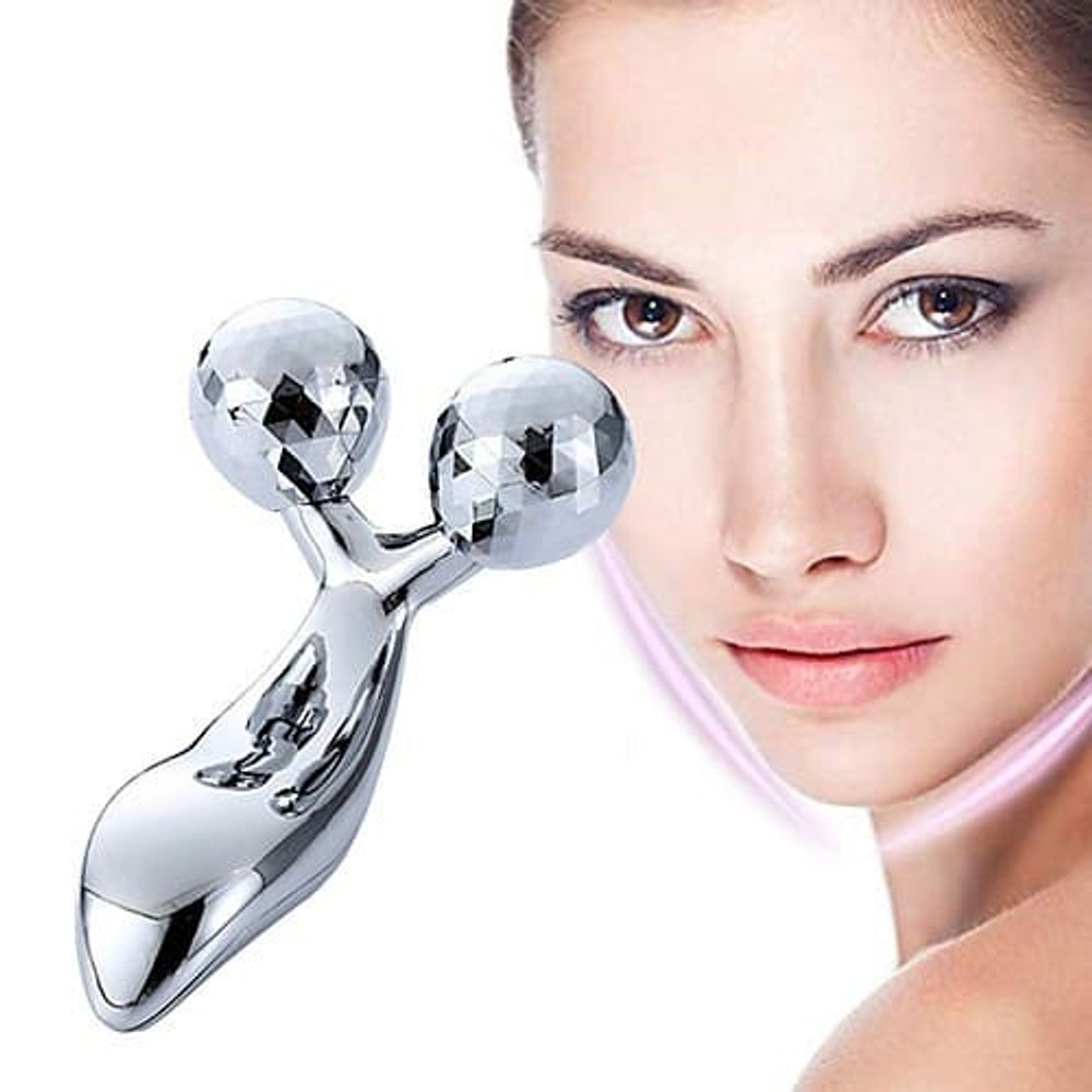 Массажер-лифтинг роликовый для лица и тела 3D massager Brilliant Platinum